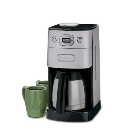 Cuisinart Brushed Metal Black Grind and Brew 10-Cup Automatic Coffee Maker DGB650BC