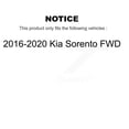 thumbnail image 2 of Transit Auto Front Rear Hub Bearings Assembly Coated Disc Brake Rotors and Semi-Metallic Pads Kit (10Pc) for Car 2016-2020 Kia Sorento FWD - Left Right Side (Driver Passenger) KBB-127044, 2 of 11