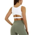thumbnail image 3 of Blotona Women Lingerie Sports Bra Sexy Cutout Crop Workout Tops with Removable Padded Cups Training Yoga Active Bra, 3 of 9