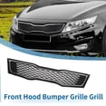 thumbnail image 2 of Unique Bargains Front Upper Hood Bumper Grille Grill for Kia Optima 2011-2013 Front Bumper Kidney Grille Grill, 2 of 7