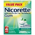 thumbnail image 3 of (2 pack) Nicorette Nicotine Gum, Stop Smoking Aids, 4 Mg, Spearmint Burst, 160 Count, 3 of 22