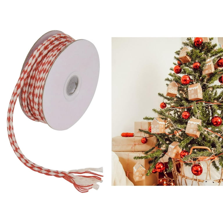 Twine Cotton String Rope Cord for Christmas Gift Wrapping, Arts Crafts,  Total 656 Feet (2PCS, Multicolor) 