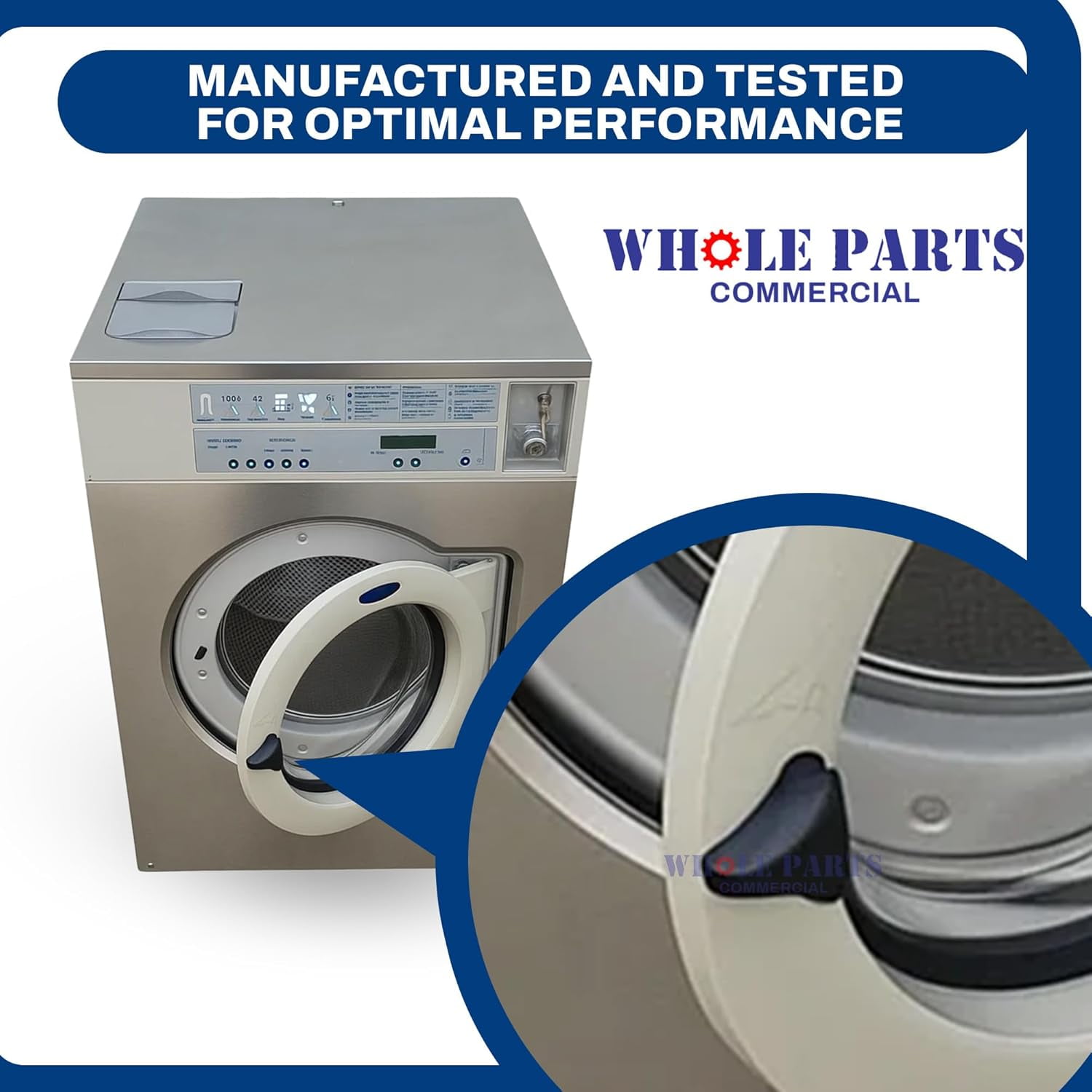 Commercial Washer Door Handle Knob Kit Part# 472992002 - Replacement & Compatible with Some Wascomat Washing Machines