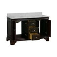 thumbnail image 6 of Katherine 60" Double Bathroom Vanity with Chocolate Cabinet and Carrara Marble Top, 6 of 6