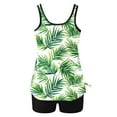 thumbnail image 5 of Summer Savings Akafmk Tankini Swimsuits for Women Loose Fitting Floral Printed Swim Tops with High Waisted Boyshorts Two Piece Bathing Suits Comfortable Athletic Swimwear, Sizes S-2XL, 5 of 5