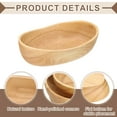 thumbnail image 3 of Bandeja de Servir de Bambú Uxcell, 6.7 x 3.7 Pulgadas, Bandejas de Madera en Forma de Barco, Platos de Servicio Portátiles para Comida, Frutas, Snacks, Pan, Vanity, Bodas, Picnics, Khaki, 3 of 7
