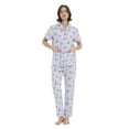 thumbnail image 2 of Kolipajam 100% Cotton Pajamas for Women Long-Sleeve Pjs Cozy Button Down Boyfriend Sleepwear 3XL, 2 of 4