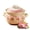 Red, variant on Japanese ceramic hot pot casserole, heat-resistant ceramic pot with lid, traditional Chinese clay pot for rice soup and meat