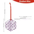 thumbnail image 3 of Sikiie Violets Flowers Acrylic Christmas Ornament Pendant Christmas Ornaments Hanging Ornament for Christmas Winter New Year Party -Hexagon, 3 of 7
