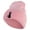 Pink, variant on Halloween Black Cat Logo Embroidered 12 inch Acrylic Cuffed Long Beanie - Lt Blue OSFM