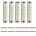 thumbnail image 6 of jiaping 5 Sets of 600V 15Amp 2-Rows 12-Positions Screw Wire Terminal Strip Barrier Block, 6 of 9