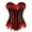 Red, variant on Fesfesfes Plus Size Bodysuit For Women Black Bustier Lingerie For Halloween Costume Dress Bustier Top Gothic Shapewear Underwear