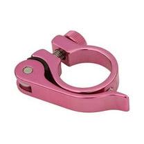 Alloy Seat Post Clamp Outer Diameter 28.6mm Quick Release, (Pink)