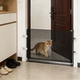 thumbnail image 5 of Retractable Dog Gate No Drilling Screen Cat Mesh Gate Door for House Doorways Stairs Safety 49x15.7 Inches Large Pets Easy Install Portable Adjustable Indoor Door, 5 of 7
