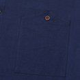 thumbnail image 3 of Yaoyar Classic Button Front Shirt for Men, Solid Color Long Sleeve Collared Top with Pockets, Timeless Casual Wear Shirt, 3 of 7