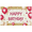 4A, variant on Pink and White Balloon Themed Happy Birthday Banner Background Party Decoration for Birthday Party Photography Props and Home Decorations