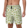 thumbnail image 2 of Haiem Daisies Flowers Mens Swim Trunks with Compression Liner 2 in 1 Swimming Shorts Stretch Swimwear Quick Dry,Board Shorts-3X-Large, 2 of 9