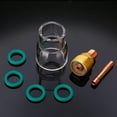 thumbnail image 3 of Linterna de 7 Piezas Sunnimix Soldadura TIG Lente de Gas Rechoncho, 3 of 8