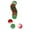 Red and Green, variant on Christmas Red and Green Round Cardboard Garland Reliable Material Wide Application