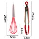thumbnail image 2 of Utensilios de cocina de silicona de 2 piezas, sistema de utensilios de cocina de silicona fácil de limpiar, para utensilios de cocina antiadherentes, 2 of 5