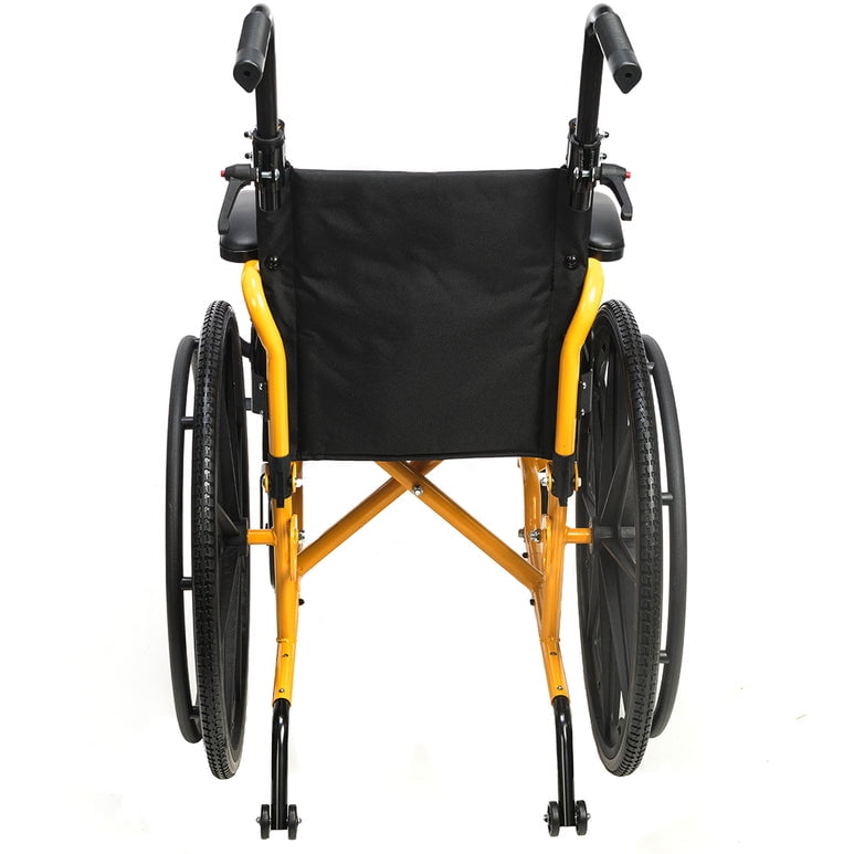 Smilez Pediatric Wheelchair Fun Lightweight Foldable Kids Wheelchair with Cushion Seat, Seat Belt and Anti-Tippers Included