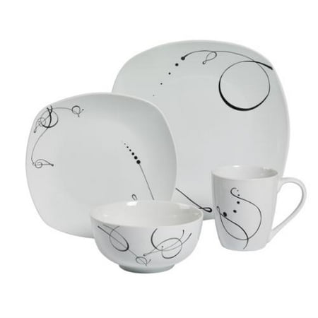 Tabletops Unlimited Pescara 16pc Soft Square Porcelain Dinnerware ... Tabletops Unlimited Pescara 16pc Soft Square Porcelain Dinnerware ...