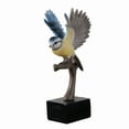 thumbnail image 3 of Blue Tit On Branch Lifelike Resin Bird Home Tabletop Decor, 3 of 4