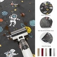 thumbnail image 5 of Area Rugs 5'x7', Grey Space Carpet Runner Indoor Outdoor Rugs Home Decor Aesthetic, Cartoon Cute Spaceship Planet Star Funny Non Slip Mats Washable Accent Rug for Living Room Bedroom, 5 of 8