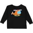 thumbnail image 3 of Inktastic Helicopter Cute Flying Boys or Girls Long Sleeve Toddler T-Shirt, 3 of 5
