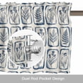 thumbnail image 6 of Art Flowers Valance Curtain Vintage Blue Floral Tie-dye Leaf Plant Country Botanical Window Valances Rod Pocket Short Curtains Window Treatments for Kitchen Bedroom Bathroom Laundry 56" x 16", 6 of 9