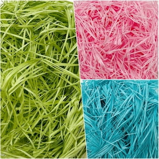 TiurDin Easter Grass Recyclable Shred Paper Basket Filler for Easter Eggs Decor Party Decoration Gift Packaging 200g (7oz.