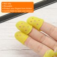 thumbnail image 5 of Uxcell Finger Tips Anti Slip Fingertip Protector, 20 Pack 29mm Silicone Finger Guard, Yellow, 5 of 6