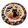 thumbnail image 2 of 3D Visual Halloween Pattern Area Rug, Soft Wear Resistant Floor Covering, Non- Backing Easy Clean Seasonal Rug for Living Room, Entryway, Bedroom Halloween Home Decor (E-24in), 2 of 4