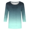 thumbnail image 5 of LiMoi Summer Blouses for Women Dressy Casual Cheap Three Quarter Length Sleeve Tops for Women Plus Size Oversized Tee Shirts for Women Plus Tie Dye Shirt New & Trending, 5 of 5