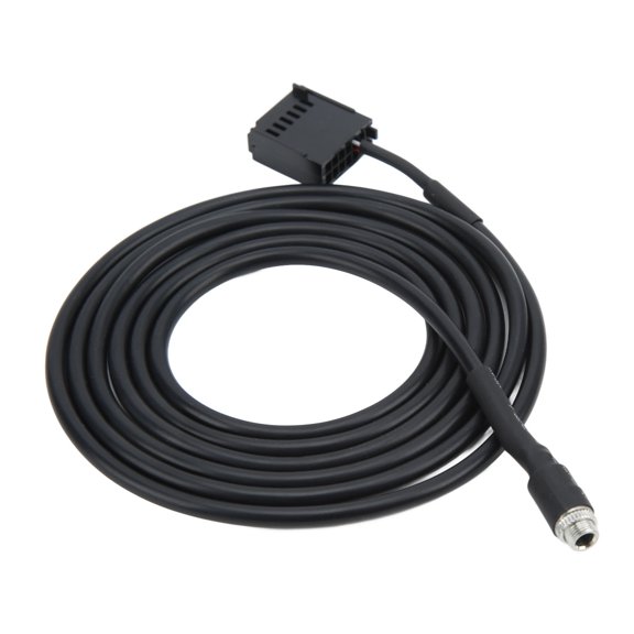 Aux en el cable del adaptador, enchufe de desgaste de abs resistente a la temperatura y juega el adaptador de entrada estéreo negro de 3.5 mm transferencia de transferencia para 6000cd