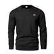 thumbnail image 1 of pstuiky camisas de manga larga para hombre, Sudadera deportiva informal para hombre, cuello redondo, color liso, de punto, de manga larga, con capucha versátil Tops de talla grande para hombre s, 1 of 3