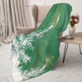 thumbnail image 3 of Sikiie Christmas Green Cozy Flannel Fleece Throw Blanket: Lightweight & Thick for All Seasons - Perfect for Women, Men, & Kids"40"x30", 3 of 6