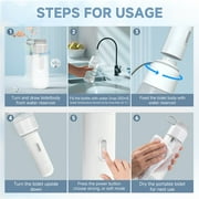 HODVIT Electric Portable Bidet for Travel, Personal Hygiene and Postpartum Care, 350ml Handheld Washer with Dual-Mode and IPX7 Waterproof