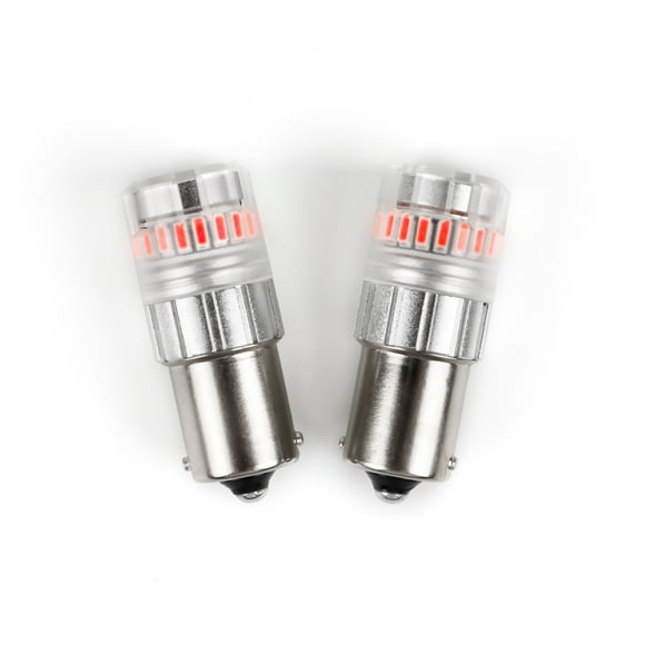 ARC Lighting Turn Signal Light Bulb - LED 3116R Tiny Monster Eco Series; 1156 Philips 3020 High Power LED; Red; 600 Lumens; 9 To 18 Volt DC; Set Of 2