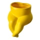 thumbnail image 1 of Escultura corporal, maceta, borde de mesa, decoración, hecha a mano para estantería. Amarillo, 1 of 9