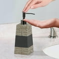 thumbnail image 3 of nu steel nu steel Rustic, Made of Cement Refillable Dispenser Pump Bottle for Bathroom Vanity Countertop, Kitchen-Holds Oils, Lotions, Liquid Soap, Sanitizer, Antique Stone finish (RUS6H), 3 of 6