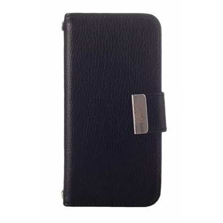 Kit System Signature Case - Kyasi Signature Wallet Style Case with Pockets for Apple iPhone 5 or iPhone 5S, Obsidian Black