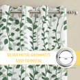 thumbnail image 6 of Green Ivy Leaves Kitchen Curtains Window Panels, Spring Plants Botanical Modern Country Insulated Window Treatment Curtain, Grommet Curtains for Bedroom/Living Room/Bathroom, 2 Piece 52"Wx72"L, 6 of 8
