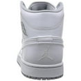 thumbnail image 3 of Mens Air Jordan 1 Mid White Wolf Grey 554724-112, 3 of 5