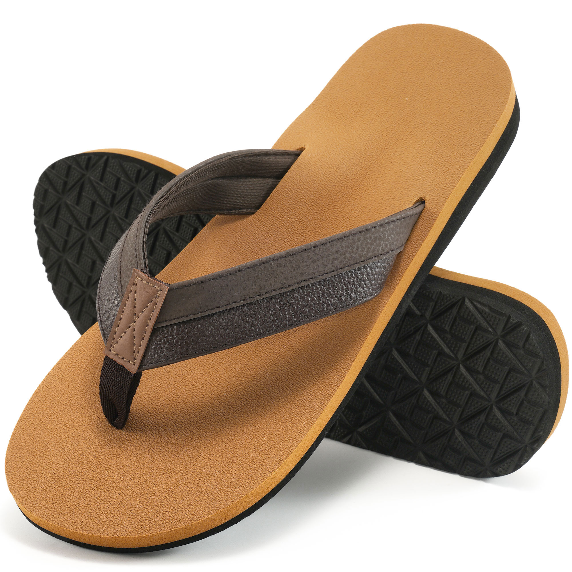 Zpanxa Sandals Men Summer Men's Sandals Men's Trendy Leather Beach
