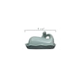 thumbnail image 2 of Creative Co-Op Aqua Blue Whale Shaped Butter Dish, 2 of 2