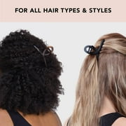 Kitsch Large Hair Clips for Adult, Black, 2 Ct
