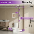 thumbnail image 6 of 2-Piece Macerating Toilet with 700W Macerator Pump 1.0/1.28 GPF Dual Flush Elongated Toilet in White, Seat Included  DV-2F295ZH005, 6 of 15