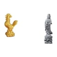 thumbnail image 1 of Escultura de pollo, estatua de Guan Yin, figura de gallo, escultura de Kuanyin, figura artesanal, pieza de colección, ideal para regalar o decorar el, 1 of 3