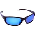 thumbnail image 2 of Sea Striker Bridgetender Beach Boating Fishing Polarized Sunglasses Men Women Black Frame w/Blue Mirror Lens, 2 of 3
